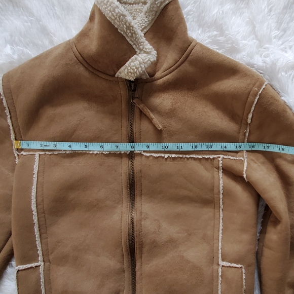 Aeropostale X-Small Faux Sheep Shearling Fleece Jacket - Excellent Condition - Picture 9 of 9